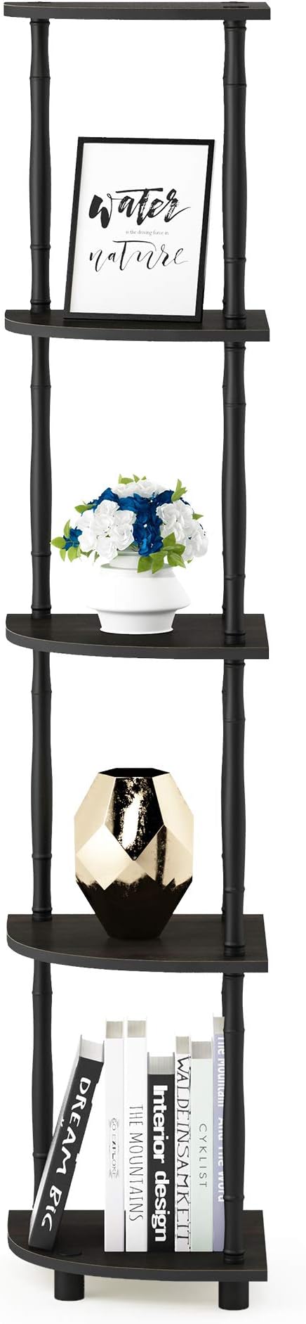 Furinno Turn-N-Tube 5 Tier Corner Display Rack Multipurpose Shelving Unit - Image 5