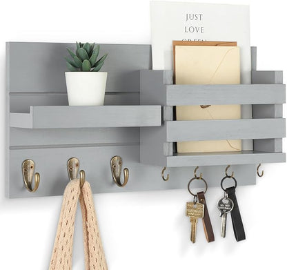 Lwenki Mail Organizer for Wall Mount – Key Holder by Lwenki