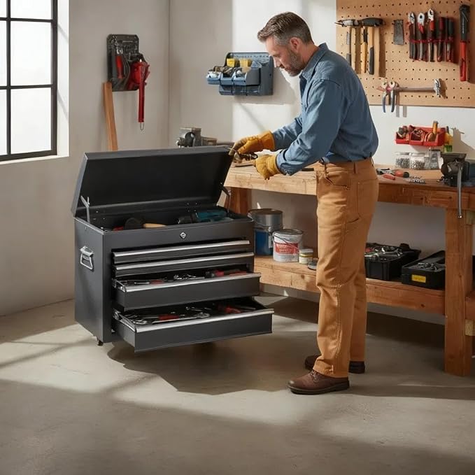Metal Tool Box Organizer | Lockable Tool Chest | Toolbox - Image 9