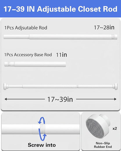 Supforce Closet Rod, No Drill Closet Rod - Image 8