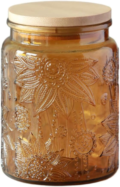 ANSQU Vintage Glass Canister, 23.7 FL OZ Glass Jar by ANSQU