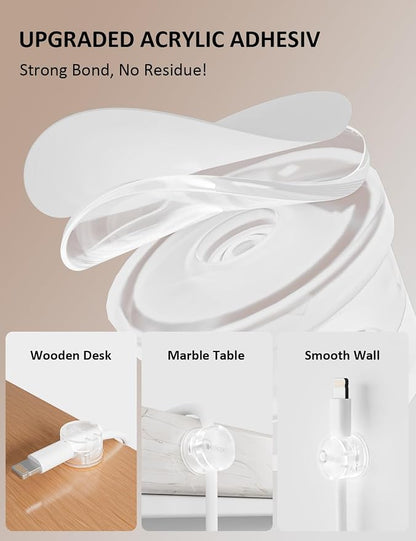 Magnetic Cord Holder for Desk & Nightstand - Image 4
