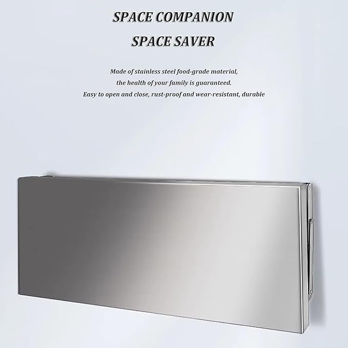 Stainless Steel Folding Wall Shelf, Stainless Steel Wall Mount Folding Table - Image 3