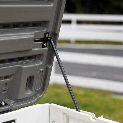 100 Gallon Outdoor Storage Box Waterproof Lockable Resin Deck Box Large - Image 3