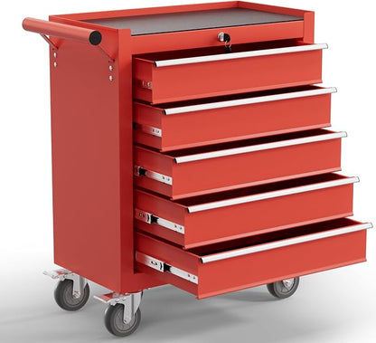 5-Drawer Tool Chest, Rolling Tool Cart by Unknown