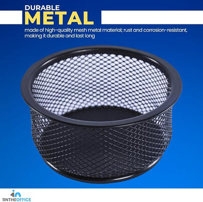 1InTheOffice Mesh Paper Clip Holder - Image 3