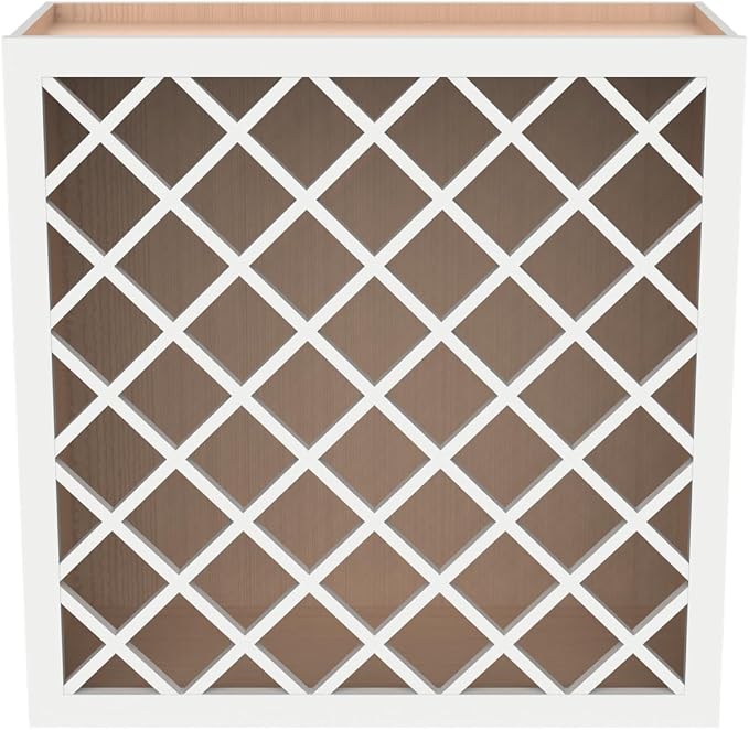 Solid Wood RTA Wine Bottle Rack Wall Cabinet - Image 4