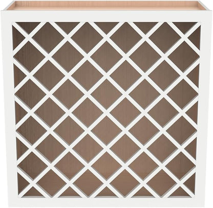 Solid Wood RTA Wine Bottle Rack Wall Cabinet - Image 4