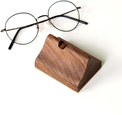 Handmade Wood Carving Eyeglasses Stand Wood Glasses Holder Sunglasses Display - Image 7