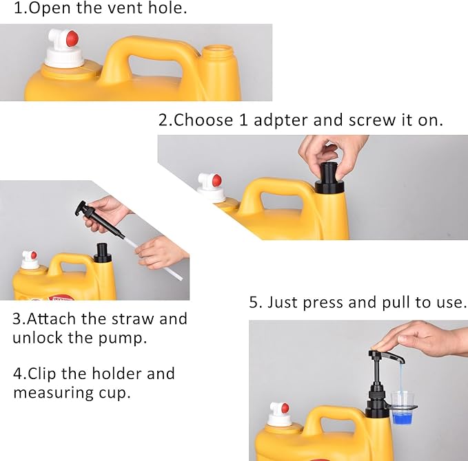 Vent Hole Pump for Liquid Laundry Detergent Bottle Dispenser Pump - Image 5