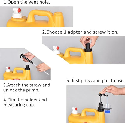 Vent Hole Pump for Liquid Laundry Detergent Bottle Dispenser Pump - Image 5