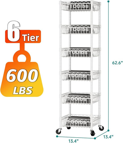 SINGAYE Shelf 6 Tier Wire Shelving Unit - Image 3
