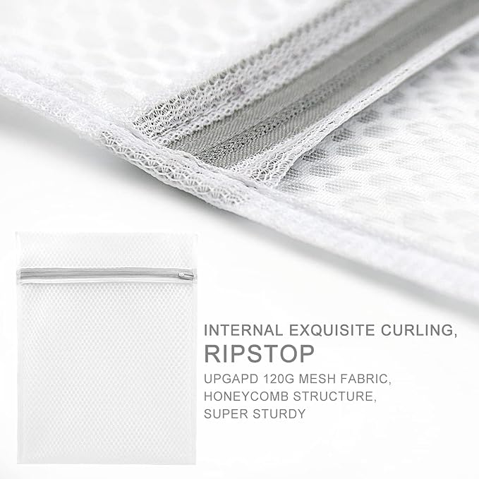 Mesh Laundry Bags for Delicates, Durable Zipper Wash Bags for Delicates - Image 5