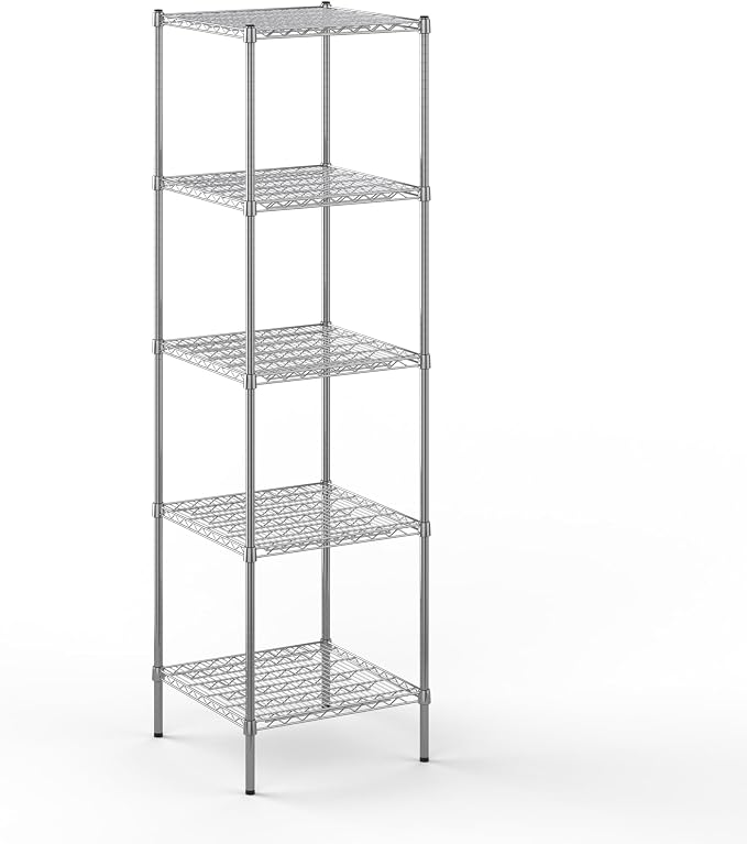 24" Deep x 24" Wide x 86" Height Wire Shelving Kit | 5-Tier | NSF Commercial by Regal+Altair