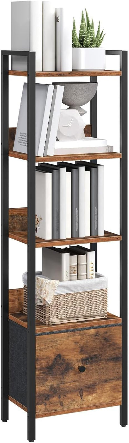 MAHANCRIS Bookshelf, 5-Tier Bookcase - Image 9