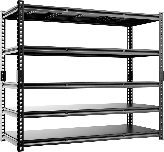 5-Tier 60”D X 24”W X 72”H Heavy Duty Shelving 3000LBS Garage Storage Rack Heavy by cynnda