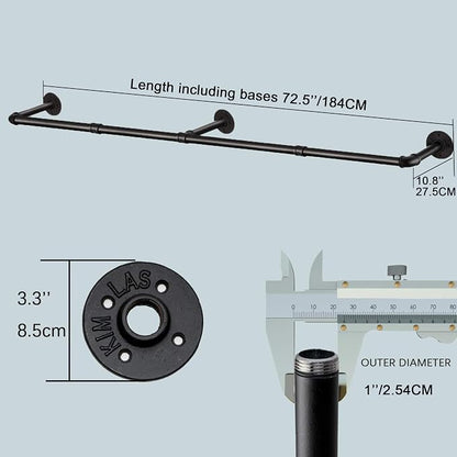 Industrial Pipe Clothes Rack - Image 6