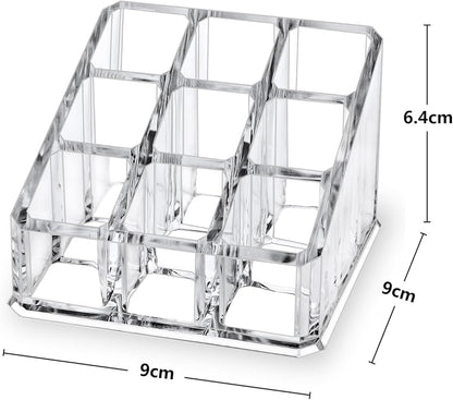 MOSIKER Lipstick Lip Gloss Organizer, Small Clear Acrylic Compact Essential Oil - Image 2