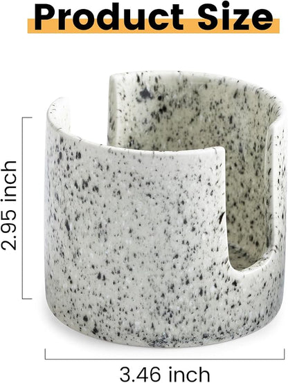 Kitchen Sink Sponge Holder, Dish Sponge Rack Ceramic Brush Holder Farmhouse - Image 3
