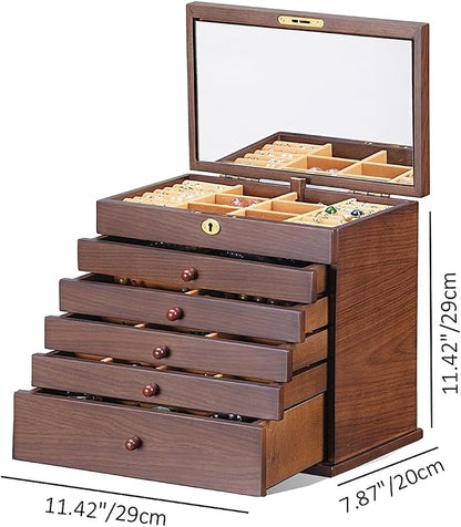 Vintage Rustic Wooden Jewelry Organizer boxes - Image 6