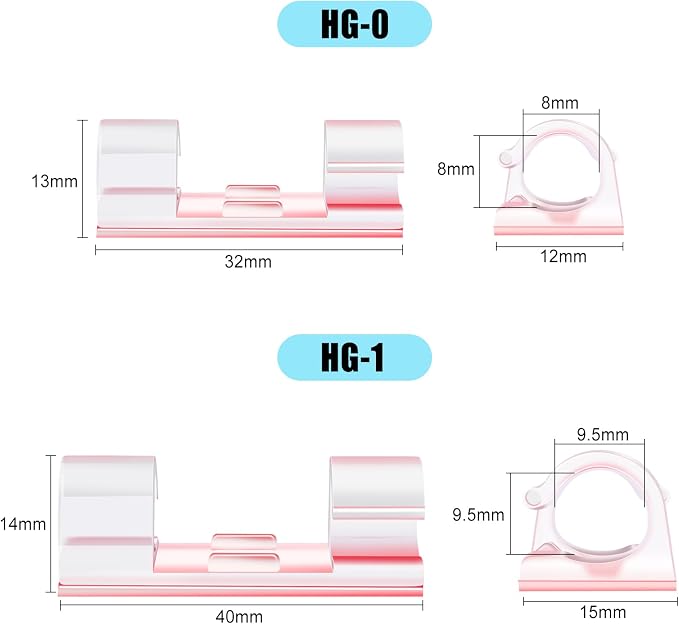XHF 50pcs Medium Self Adhesive Cable Clips Clear, Wire Clips Cable Management - Image 3