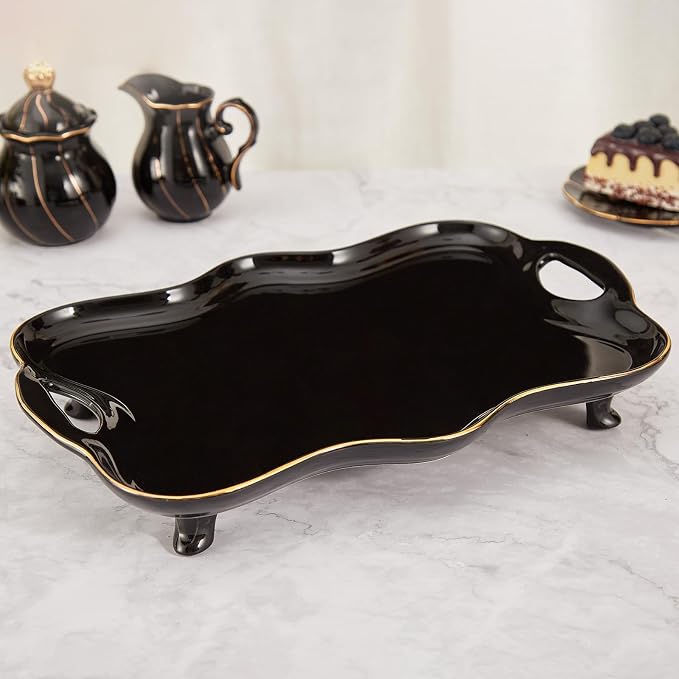 DUJUST Porcelain Serving Tray by DUJUST
