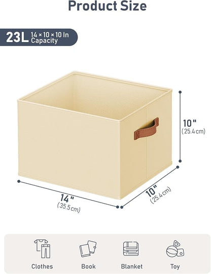 6 Pack Large Closet Storage Baskets Bins - Image 6