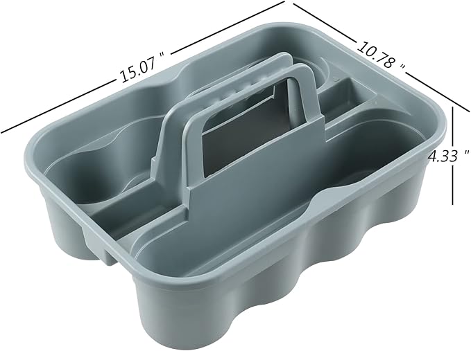 6-Pack Plastic Caddy for Cleaning Products, Caddy - Image 2