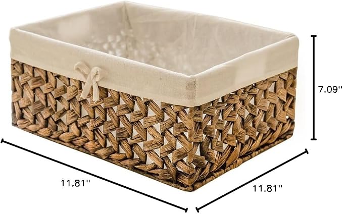 Rectangular Woven Seagrass Storage Bins - Image 8