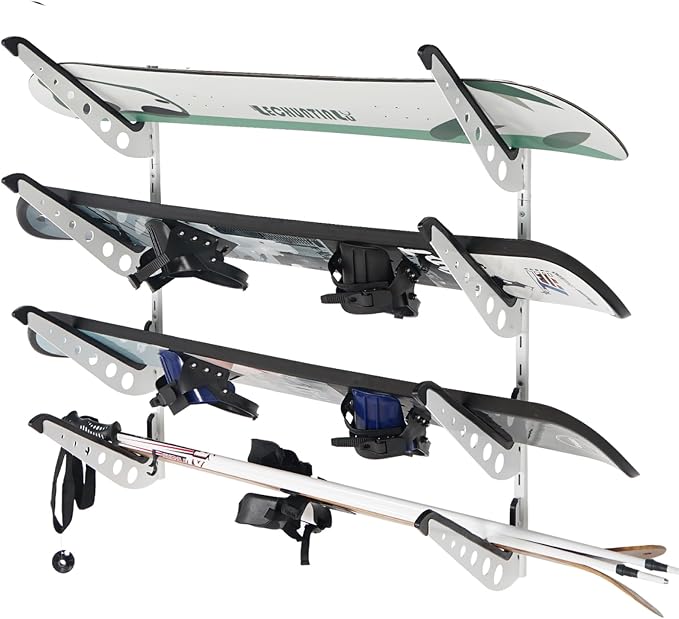 Snowboard Wall Racks, Adjustable Storage Rack by JUSTOOP