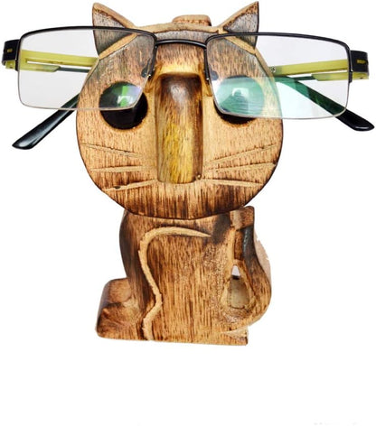 ETROVES Wooden Cat Eyeglass Holder by ETROVES
