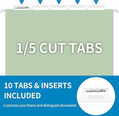 10 Pack Hanging File Folders, Letter Size - Image 2
