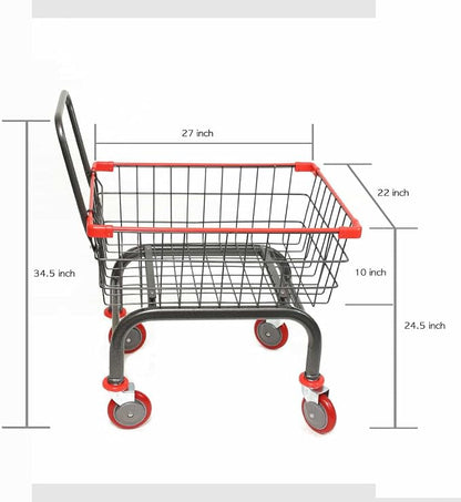 Heavy Duty Laundry and Grocery 1.8 Bushel Cart - Image 3