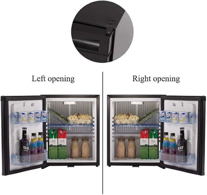 Smad Mini Fridge with Lock Compact Refrigerator - Image 2
