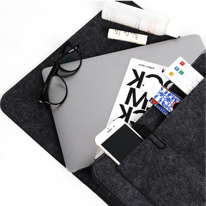 Bringsine 5 Pockets Bedside Caddy, Felt Bed Storage Organizer Hanging Bag Holder - Image 6