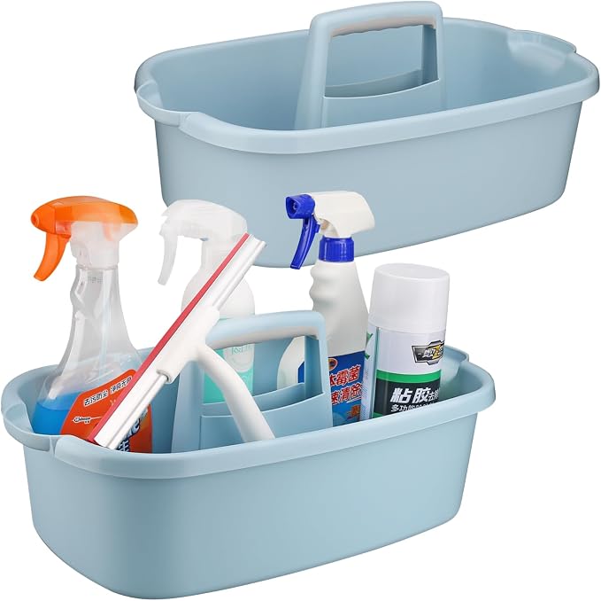 Cleaning Supplies Caddy, 2 Pack Cleaning Supply Organizer by KeFanta