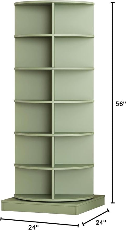 Rotating Shoe Rack Tower, 6-Tier Spinning Shoe Rack, Free Standing 360° - Image 2