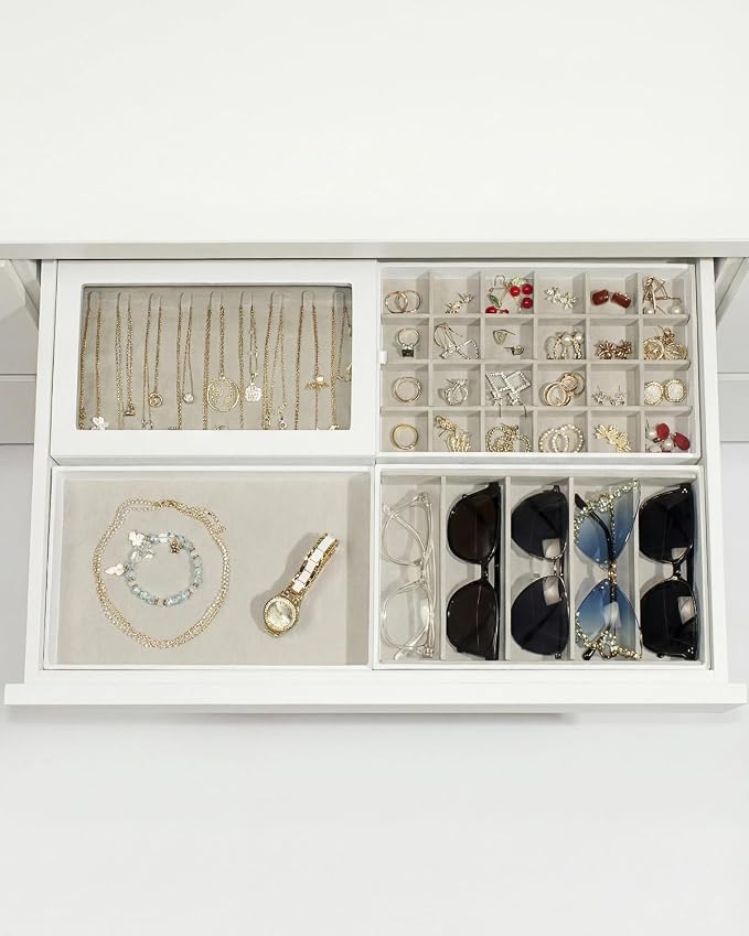 4-Layer Stackable Jewelry Organizer Trays - Image 5