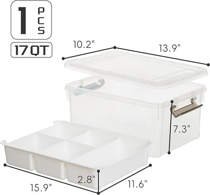 17 Quart Plastic Storage Box - Image 3