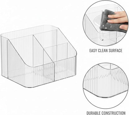 360° Rotating Acrylic Makeup Organizer, Compact Countertop Caddy - Image 6