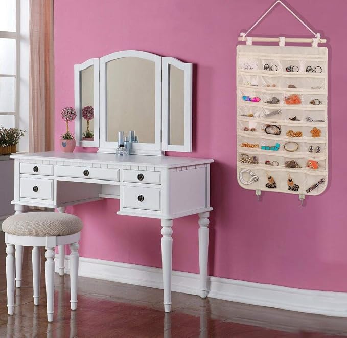BB Brotrade Hanging Jewelry Organizer, Accessories Organizer, 32 Pocket - Image 4