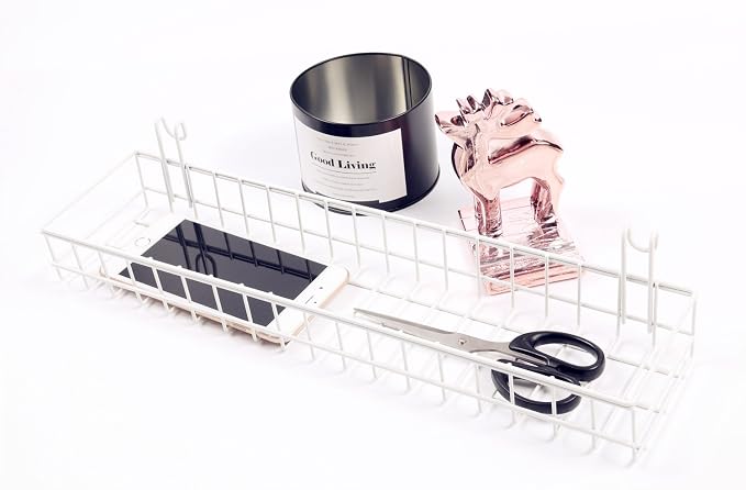 Kaforise Multipurpose Mesh Wall Metal Wire Basket, Grid Panel Hanging Tray - Image 2