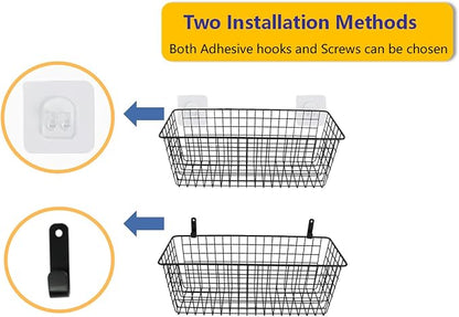 Joben Oligey 3 Set Hanging Wall Baskets, Wire Basket - Image 8