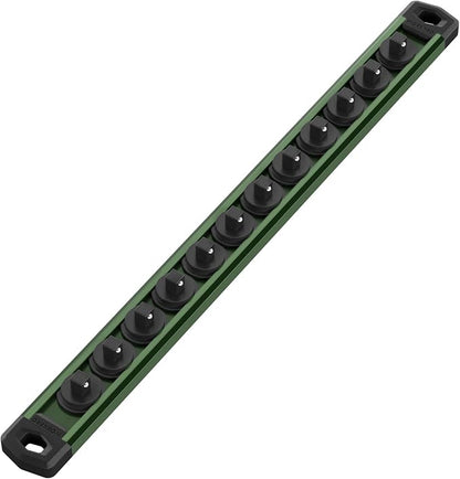 WORKPRO Magnetic Socket Organizer, 1/4-Inch Drive Aluminum Alloy Socket Rail by WORKPRO