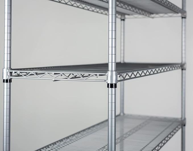 Omega 14" Deep x 60" Wide x 80" High 3 Tier Gray Starter Shelving Unit - Image 4