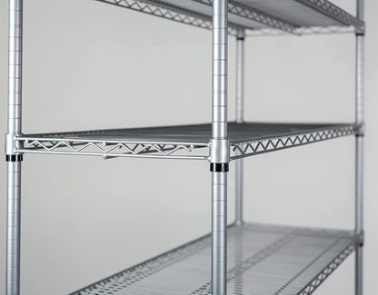 Omega 14" Deep x 60" Wide x 80" High 3 Tier Gray Starter Shelving Unit - Image 4
