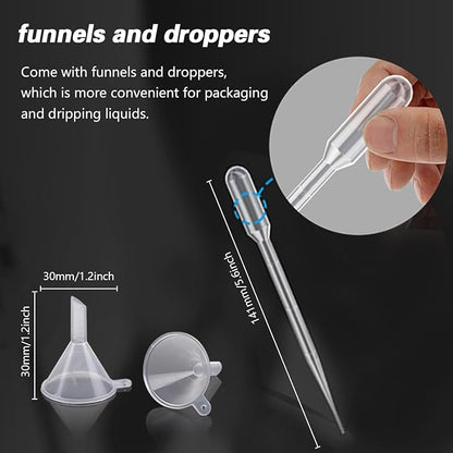 10PCS White Plastic Empty Squeezable Dropper Bottles Portable Eye Liquid Small - Image 4