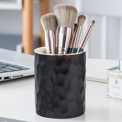 Ceramic Pen Holder Stand Cup Pencil Holder Organizer Makeup Brush Holders - Image 2