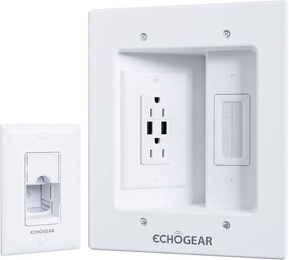 ECHOGEAR TV Cord Hider for Wall Mounted TV by ECHOGEAR