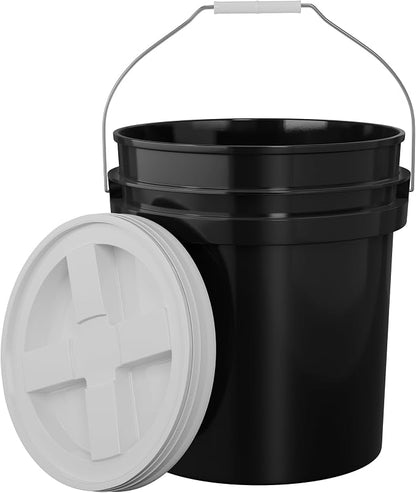 5-Gallon Black Bucket Pail by EconoHome
